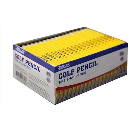 Bazic Products Bazic Pre-Sharpened No 2 Golf Pencil, 1728PK 700